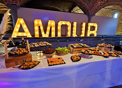 Menu mariage personnalis&eacute; Tourcoing